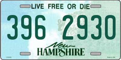NH license plate 3962930