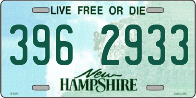 NH license plate 3962933