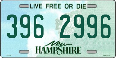 NH license plate 3962996
