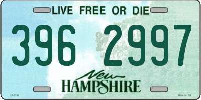NH license plate 3962997