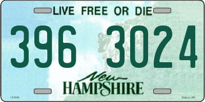 NH license plate 3963024