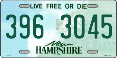 NH license plate 3963045