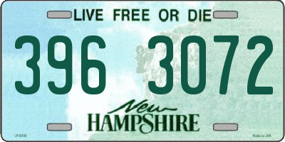 NH license plate 3963072