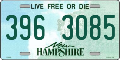 NH license plate 3963085