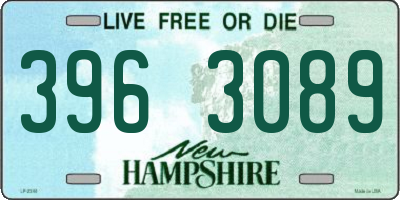 NH license plate 3963089