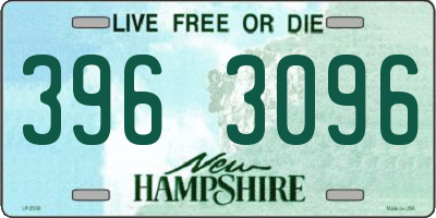 NH license plate 3963096