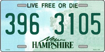 NH license plate 3963105