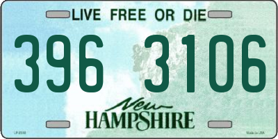 NH license plate 3963106