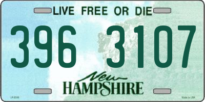 NH license plate 3963107