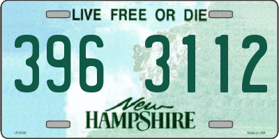 NH license plate 3963112