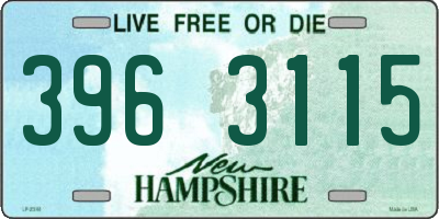 NH license plate 3963115