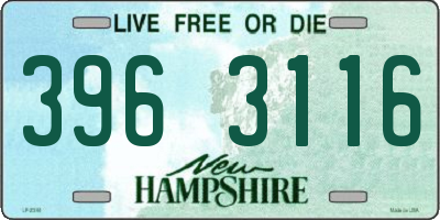 NH license plate 3963116