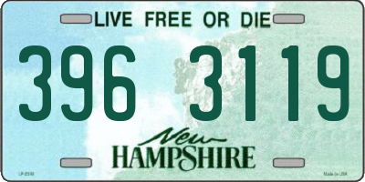 NH license plate 3963119