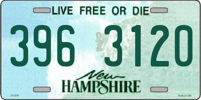 NH license plate 3963120