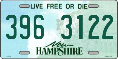 NH license plate 3963122