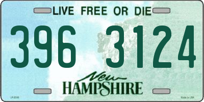 NH license plate 3963124