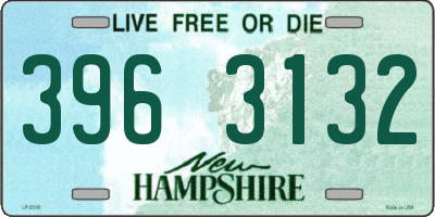 NH license plate 3963132