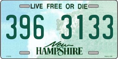 NH license plate 3963133