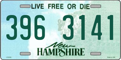 NH license plate 3963141