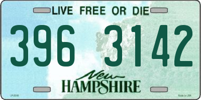NH license plate 3963142