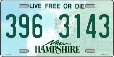 NH license plate 3963143