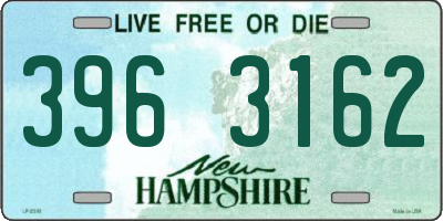 NH license plate 3963162