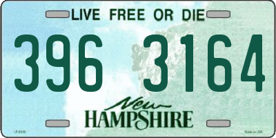 NH license plate 3963164