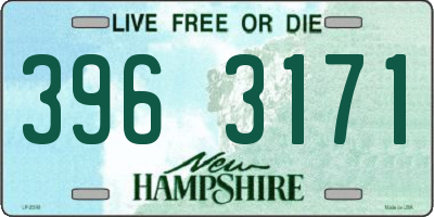 NH license plate 3963171