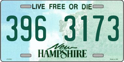 NH license plate 3963173