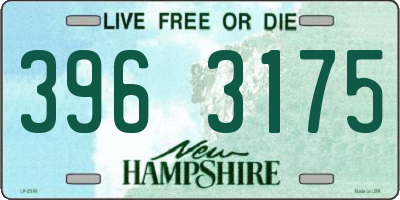 NH license plate 3963175
