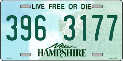 NH license plate 3963177