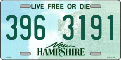 NH license plate 3963191