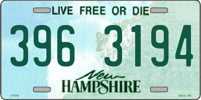 NH license plate 3963194