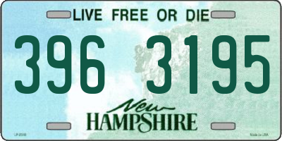 NH license plate 3963195