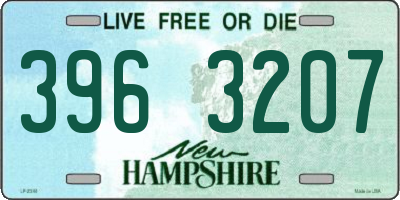 NH license plate 3963207