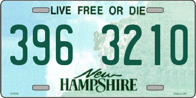 NH license plate 3963210