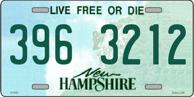 NH license plate 3963212