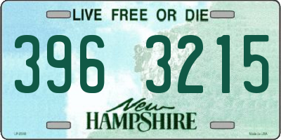 NH license plate 3963215