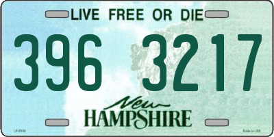 NH license plate 3963217