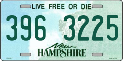 NH license plate 3963225