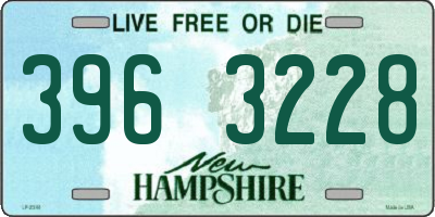 NH license plate 3963228