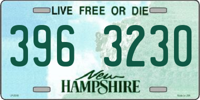 NH license plate 3963230