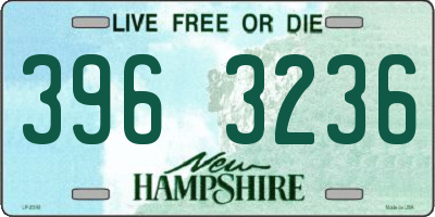 NH license plate 3963236