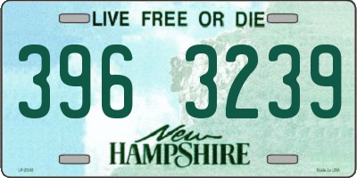 NH license plate 3963239