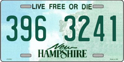 NH license plate 3963241