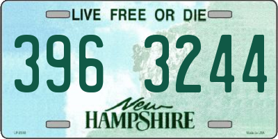 NH license plate 3963244