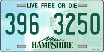 NH license plate 3963250