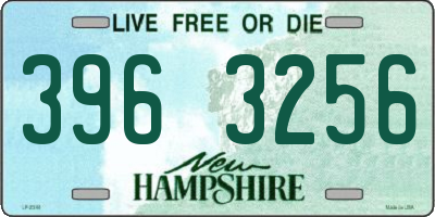 NH license plate 3963256