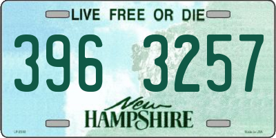 NH license plate 3963257