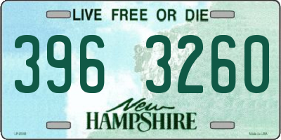 NH license plate 3963260